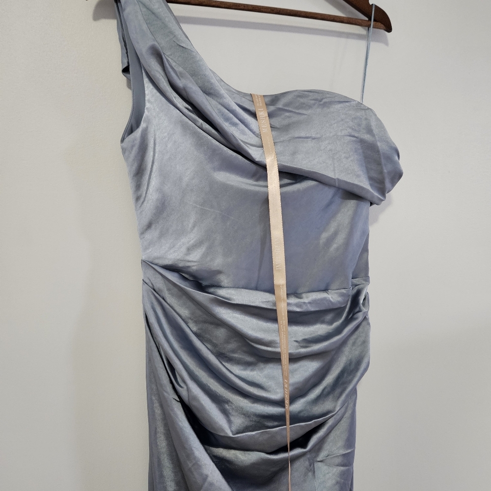 Meshki Light Blue One-Shoulder Maxi Dress - Picture 3 of 9